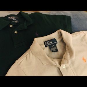 2 short sleeve Polo shirts.   Size 3 / 3T